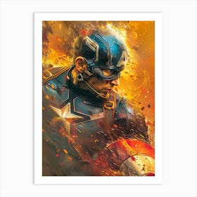 Captain America 07 Art Print