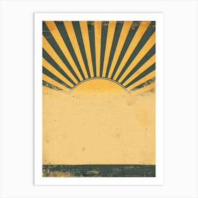 Sunburst Background Art Print