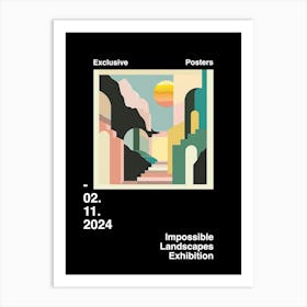 Impossible Landscapes Exhibition Archive Poster 11 Art Print