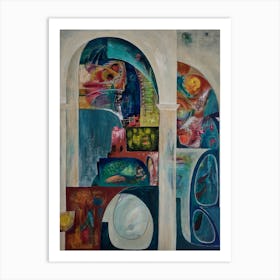 Wall Art, Sistine Chapel Abstract Art Print