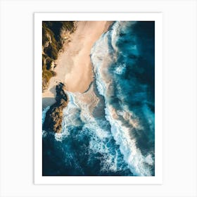 Aerial View Of A Beach 110 Art Print