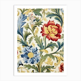 Floral Wallpaper 209 Art Print