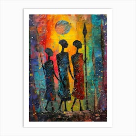 Three African Women Art Print