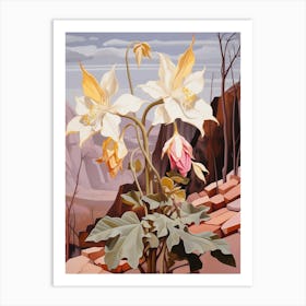 Columbine 1 Flower Painting Art Print