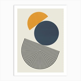 Lines and circles 5 1 Art Print