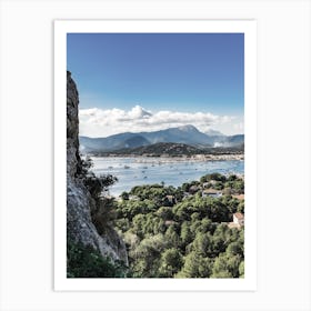 Pollensa View From The Top Of A Cliff Art Print