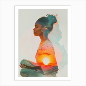 Meditating Woman 4 Art Print