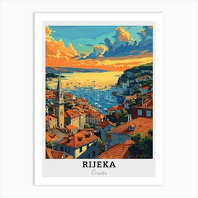 Rijeka Travel Art Print