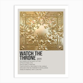 Watch The Throne 2011 Music Poster Art Print