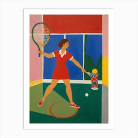 Tennis Player 5 Art Print