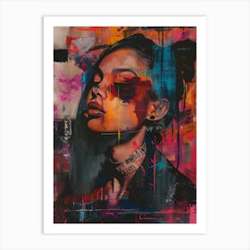 'The Girl With The Tattoo' Art Print