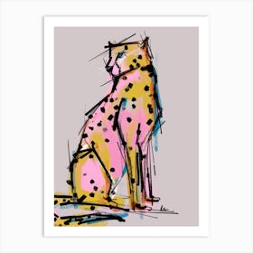 Vibrant  Cheetah Art Print