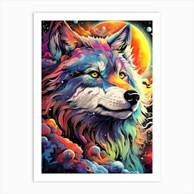 Wolf Painting 3 Art Print