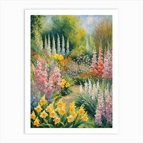 Secret Garden Of Flowers Art Print