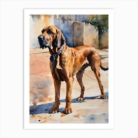 Bloodhounds One Art Print