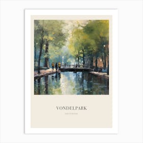 Vondelpark Amsterdam 2 Vintage Cezanne Inspired Poster Art Print