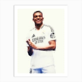 Kylian Mbappe Real Madrid Art Print