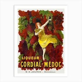 Liquer Cordial-Médoc, G. A. Jourde - Bordeaux (1907), Leonetto Cappiello Art Print