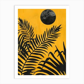 Black And Yellow 2 Art Print