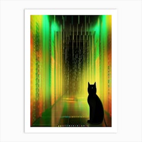 matrix cat 1 Art Print