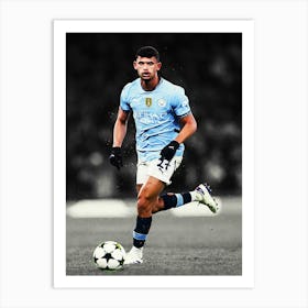 Matheus Nunes Of Manchester City Art Print