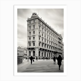 Trieste, Italy,  Black And White Analogue Photography  2 Art Print