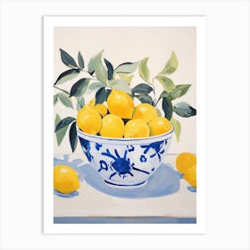 Matisse Inspired Fauvism Italian Lemon Bowl Poster Art Print
