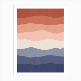 Minimal Waves 138 Art Print