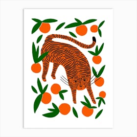 Tangerine Tiger Art Print