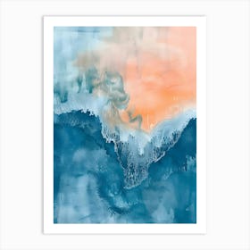 Abstract Of Ocean Waves Art Print