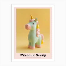 Pastel Toy Unicorn 2 Poster Art Print