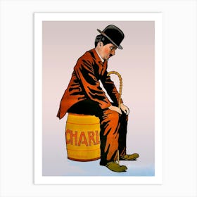 Charlie Chaplin, Movie Poster Art Print