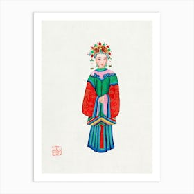 Chinese Princes In Costume 3 Art Print