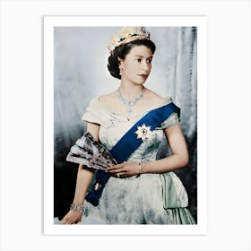 Queen Elizabeth Ii Of England Art Print