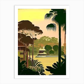 Sihanoukville Cambodia Rousseau Inspired Tropical Destination Art Print