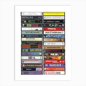 2000 Music - Cassette Print Art Print