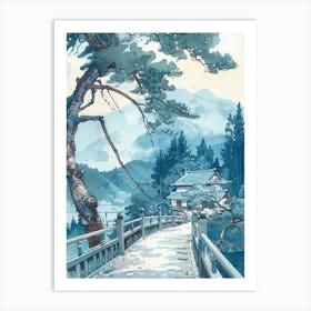 Tanabe Kumano Kodo Japan 1 Retro Illustration Art Print