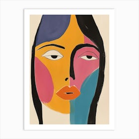 Face Of The Woman Art Print