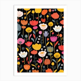 Floral Pattern 5 Art Print