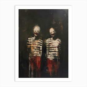 Two Clowns Art Print