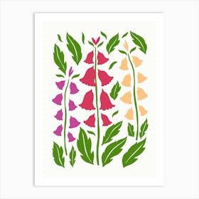 Foxgloves Art Print