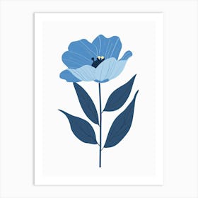 Blue Flower 9 Art Print