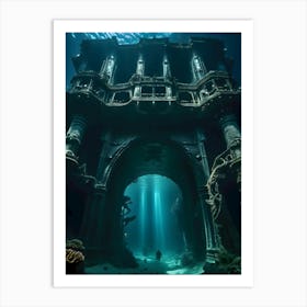 Underwater City-Reimagined 1 Art Print