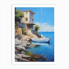 Sailboat On The Sea Art Print