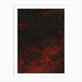 Red Nebula 5 Art Print