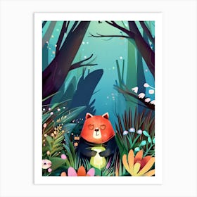 Luxmango Angry Bear Art Print