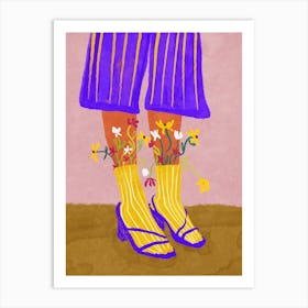 Fashionable Socks Art Print