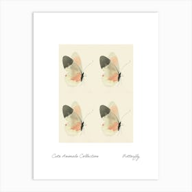 Cute Animals Collection Butterfly 4 Art Print