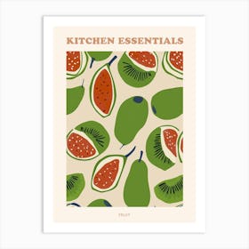 Abstract Fruit Pattern Illustration 1 Poster 2 Art Print