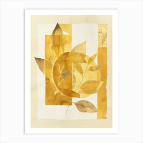 Golden Leaves 1 Art Print